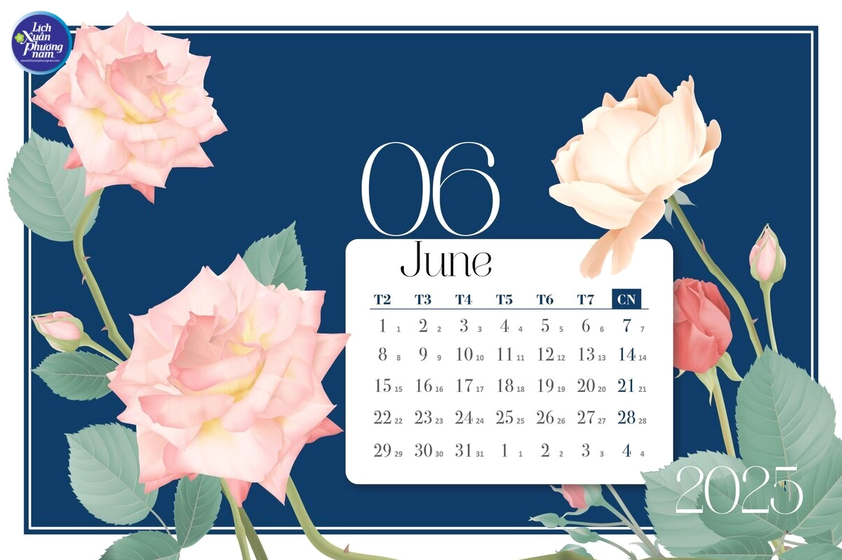 Mẫu lịch hoa nghệ thuật