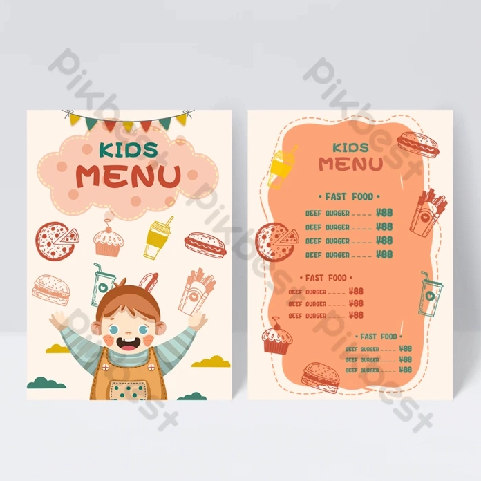 Mẫu menu thiết kế đẹp