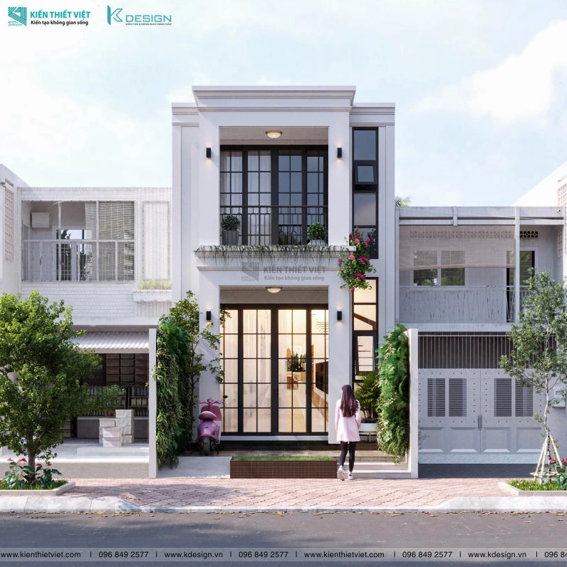 Mẫu nhà ống 2 tầng đẹp