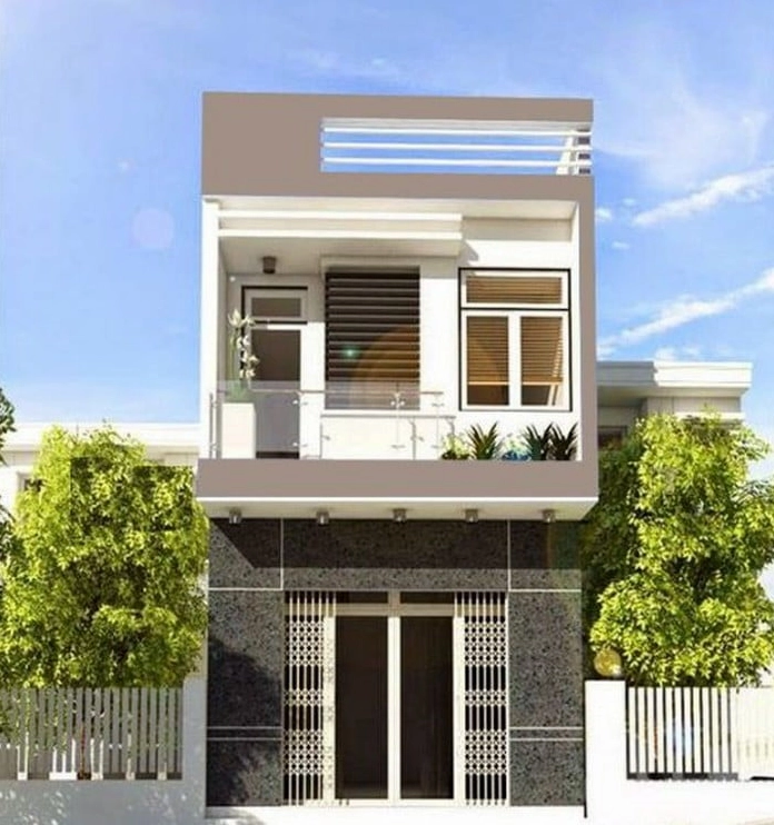 Mẫu nhà ống 2 tầng đẹp