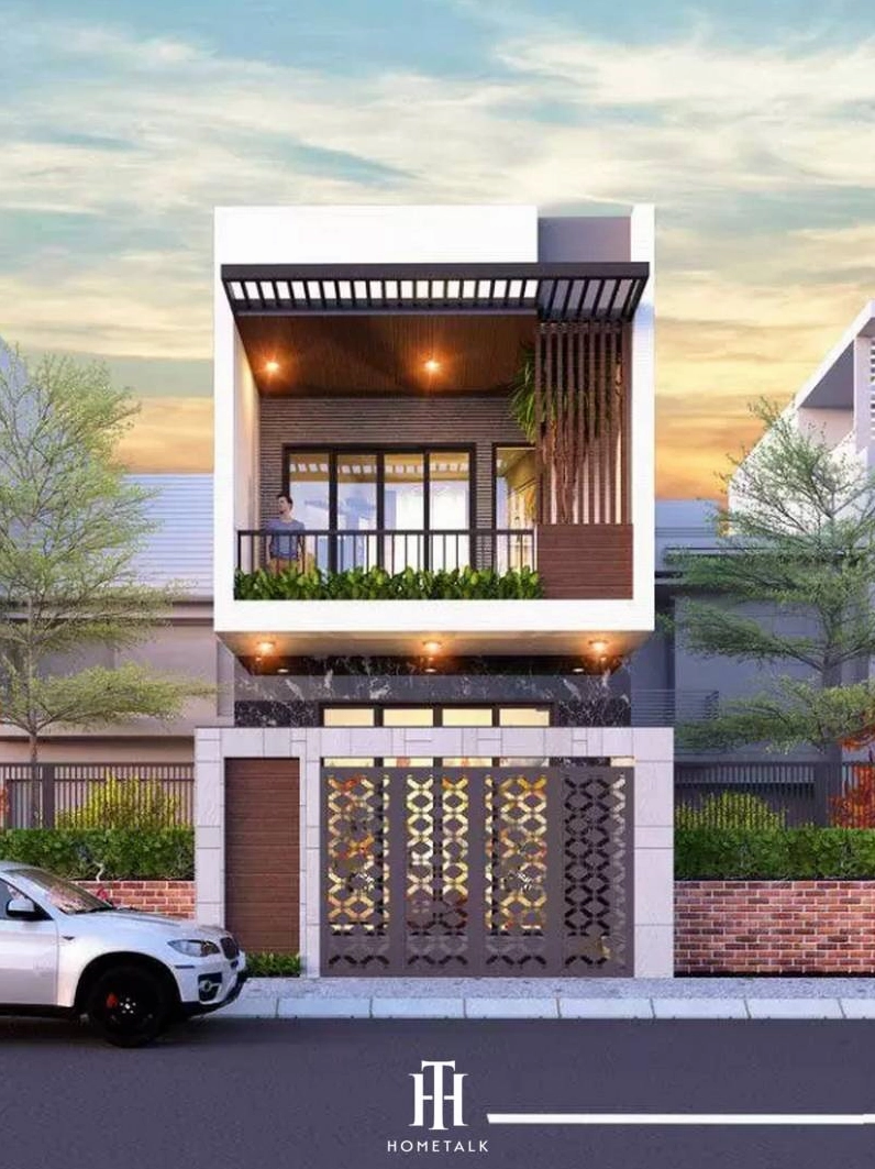 Mẫu nhà ống 2 tầng mặt tiền 6m