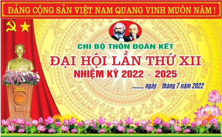 Mẫu phông đại hội chi bộ