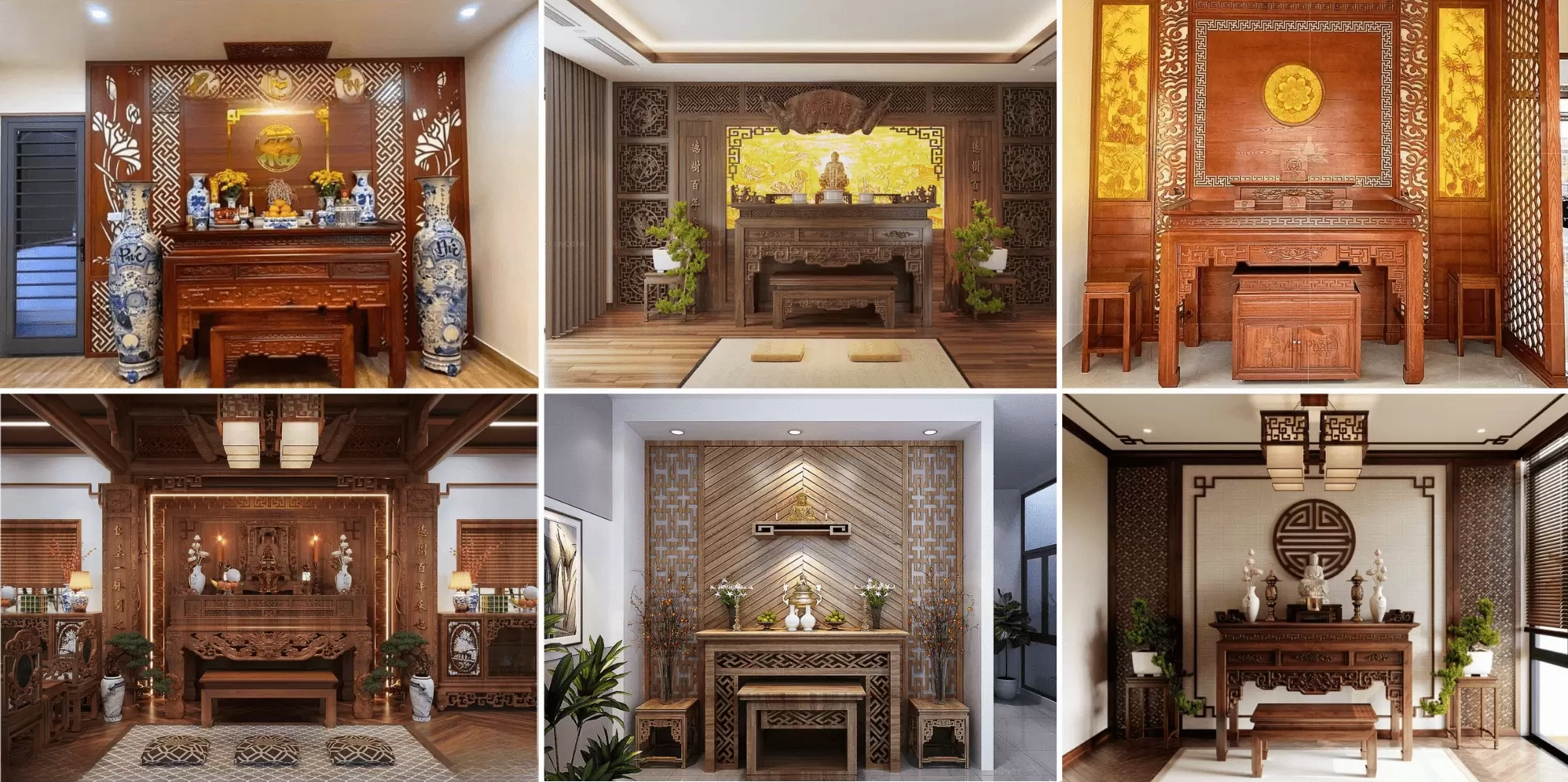 Mẫu phòng thờ đẹp tối giản