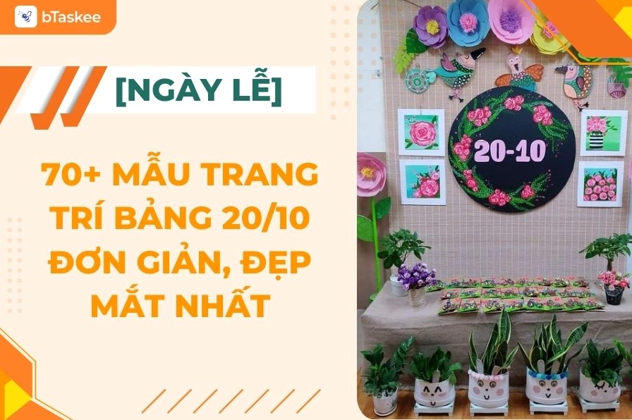 Mẫu trang trí 20/10 đẹp