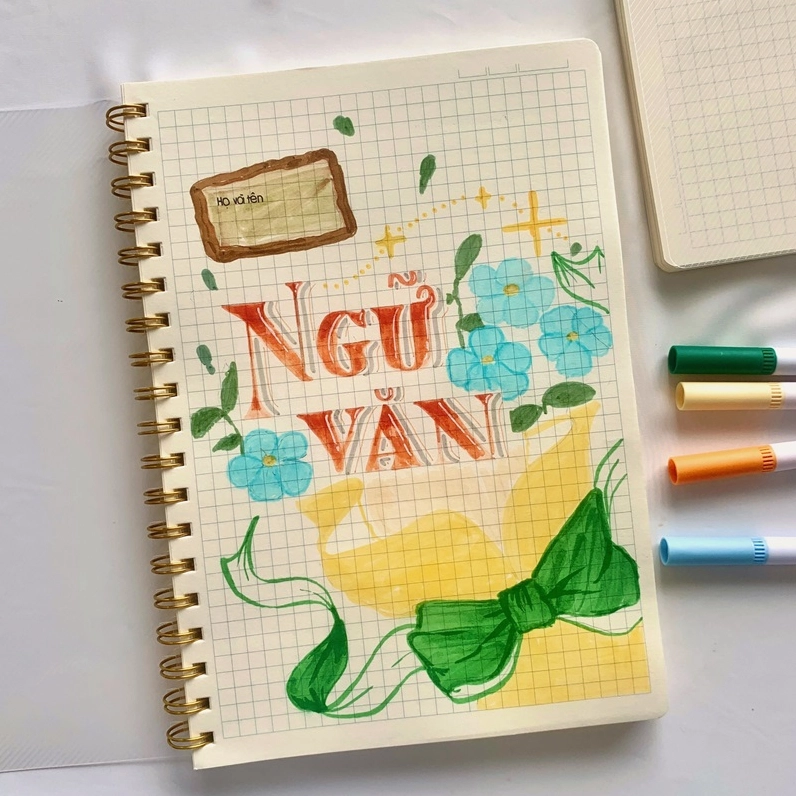 Mẫu trang trí bìa sách hiện đại