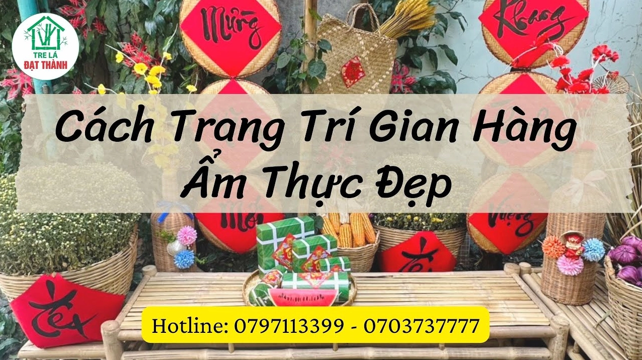 Mẫu trang trí gian hàng đẹp