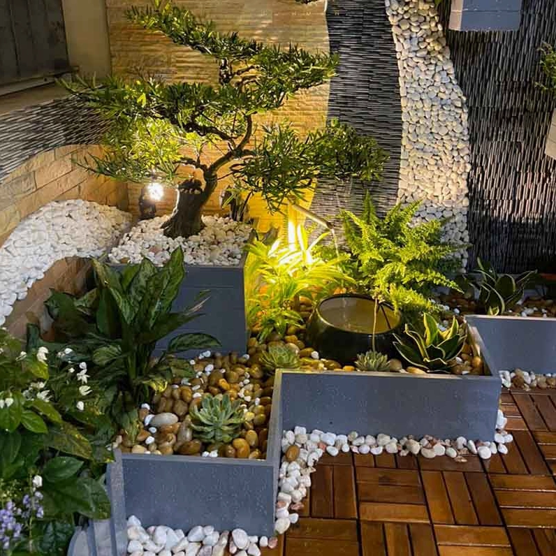 Mẫu trang trí sân vườn đẹp hiện đại