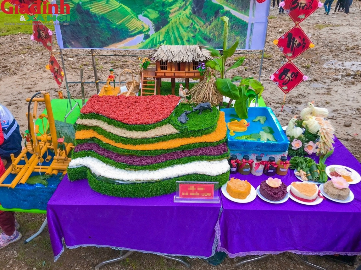 Mẫu xôi ngũ sắc đẹp