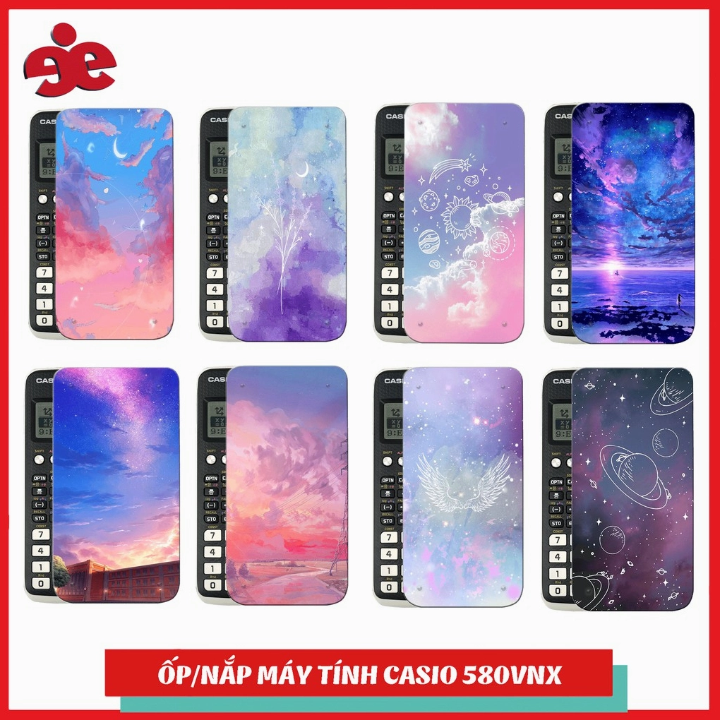 Máy tính Casio được dán sticker nhỏ xinh