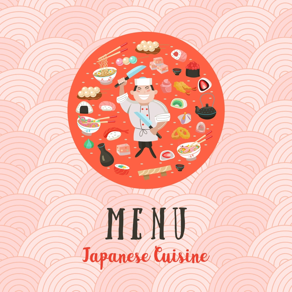 Menu nhà hàng Nhật Bản