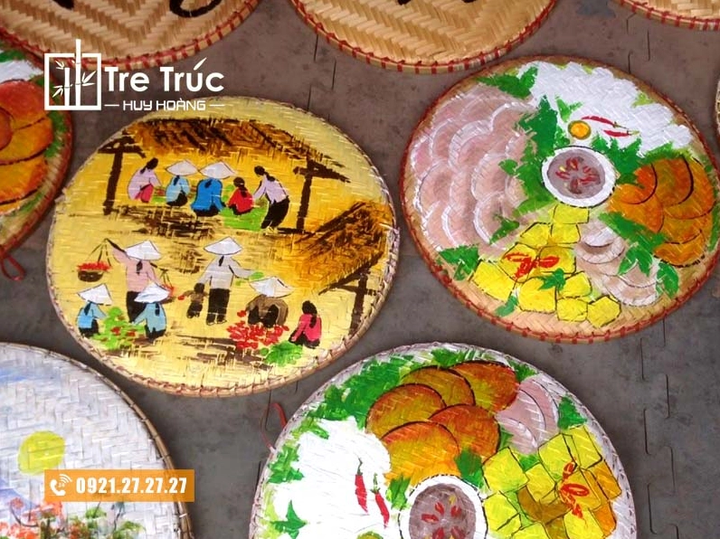 Mẹt trang trí Tết với đèn lồng