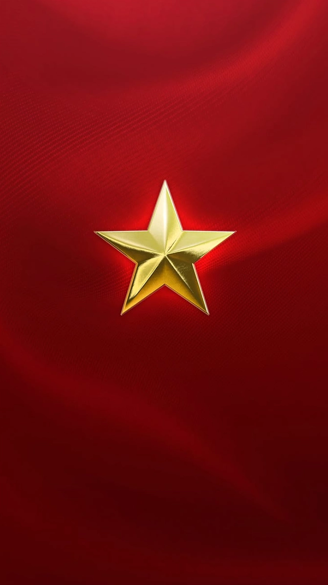 Ngôi sao vàng trên nền cờ đỏ