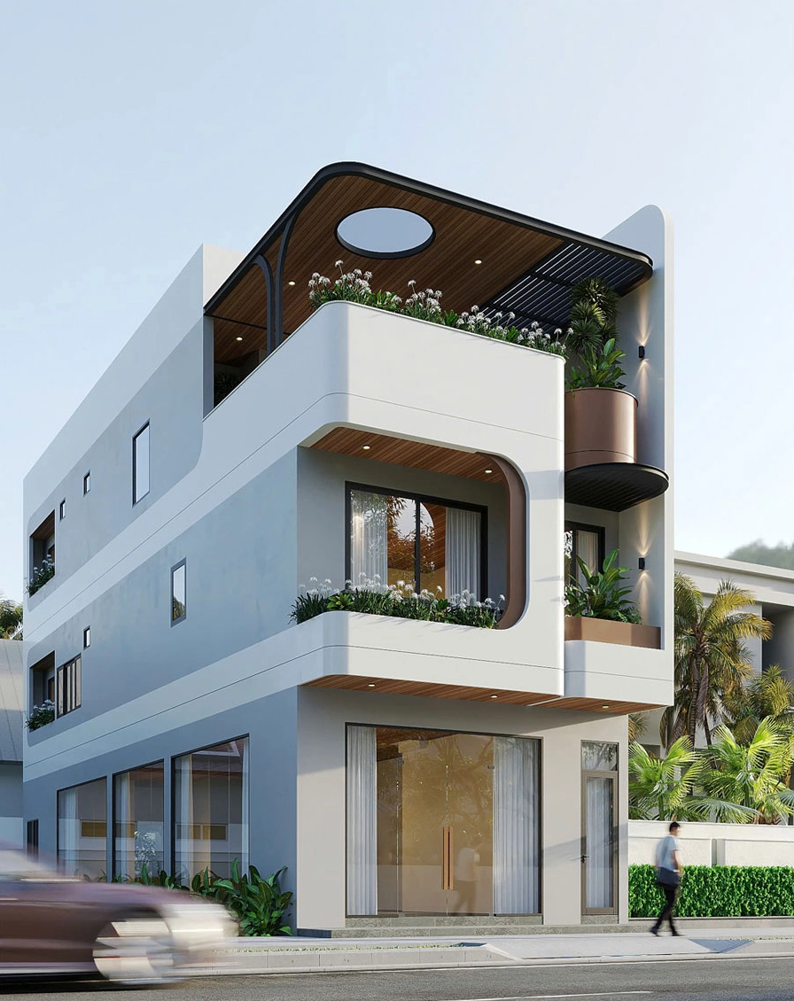 Nhà phố 2 tầng góc kinh doanh
