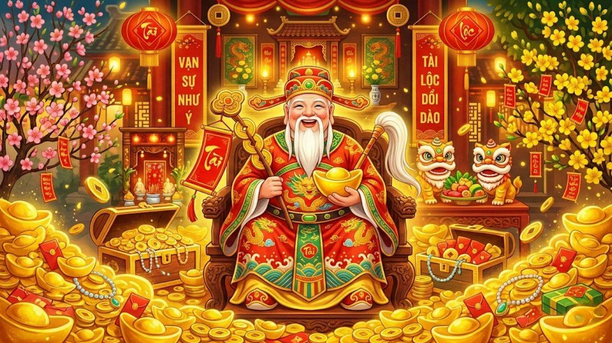 Ông Thần Tài mang lại tài lộc
