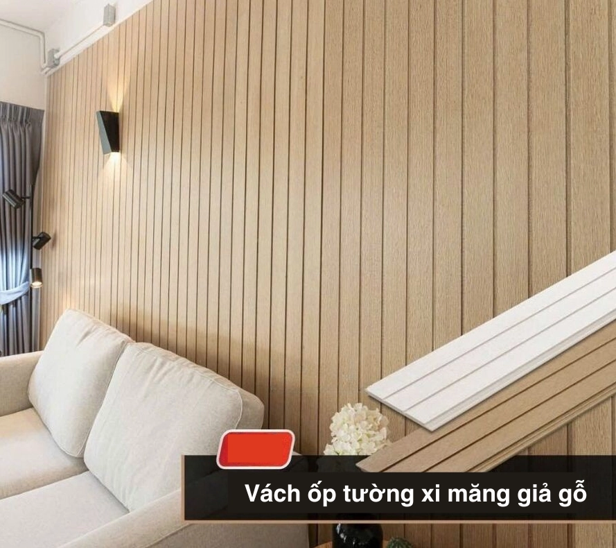 Ốp tường trang trí phòng khách