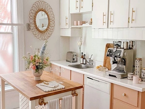 Phòng bếp hiện đại với thiết kế tối giản