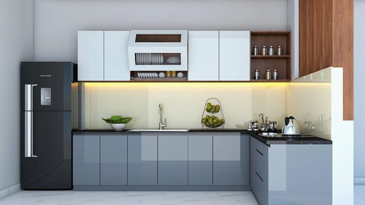 Phòng bếp phong cách Scandinavian với vật liệu gỗ