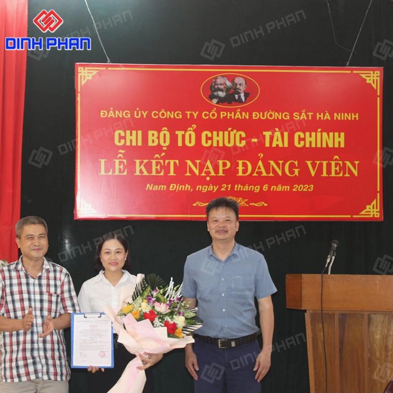 Phông nền lễ kết nạp đảng viên mới