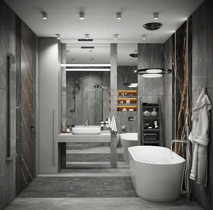 Phòng tắm đẹp với thiết bị vệ sinh chất lượng