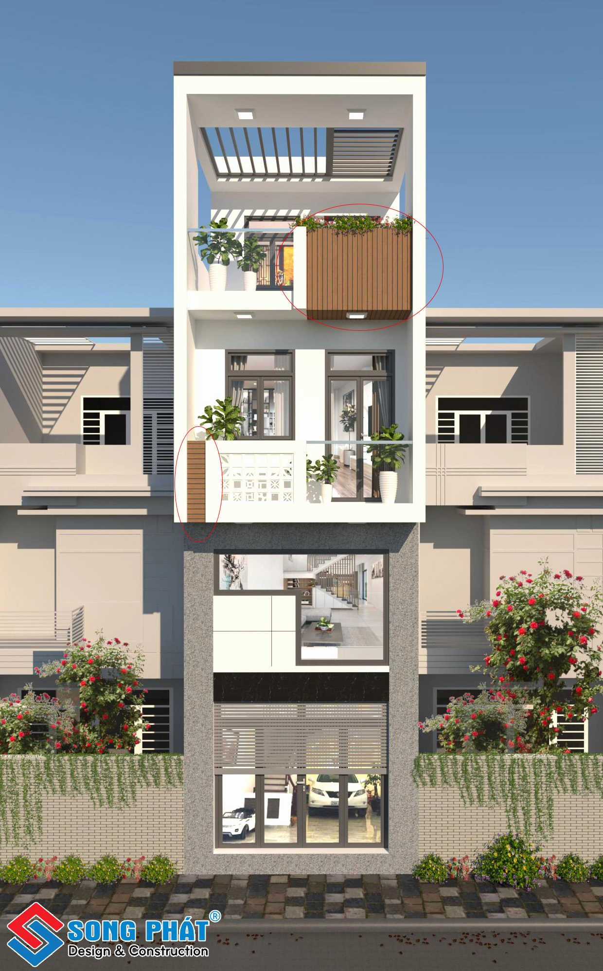 Sơn giả gỗ trang trí cột