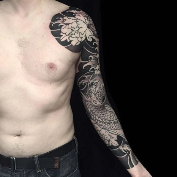 Tattoo full tay nam tinh tế