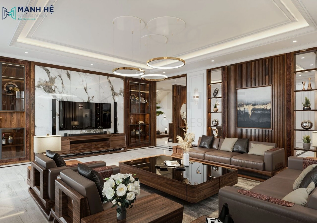 Thiết kế nội thất phòng khách hiện đại