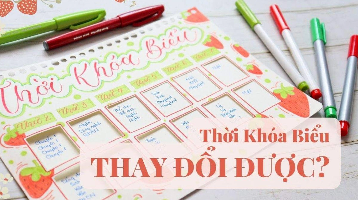 Thời khóa biểu theo chủ đề phim ảnh