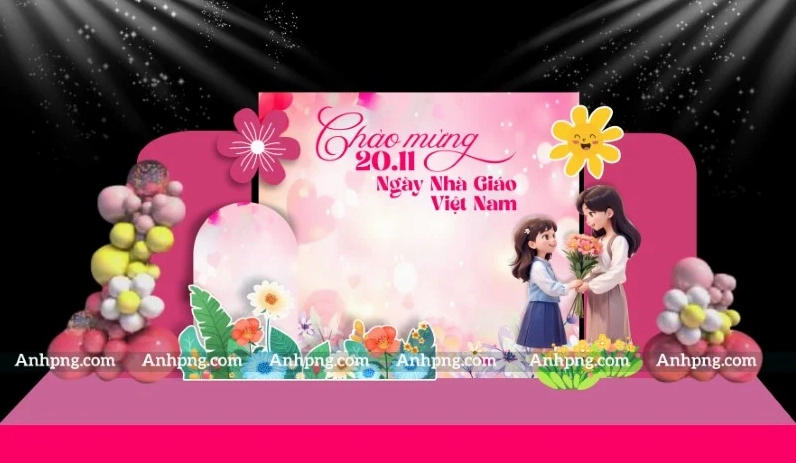 Tiểu cảnh trang trí ngày 20/11