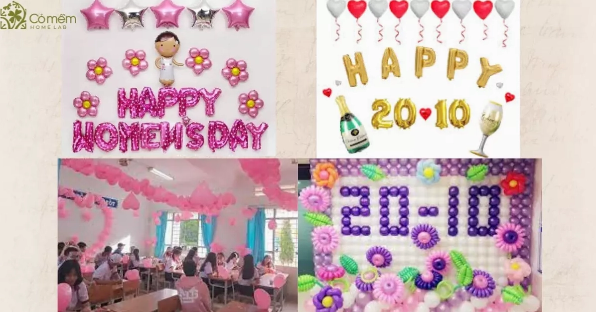 Trang trí 20/10 cho lớp học