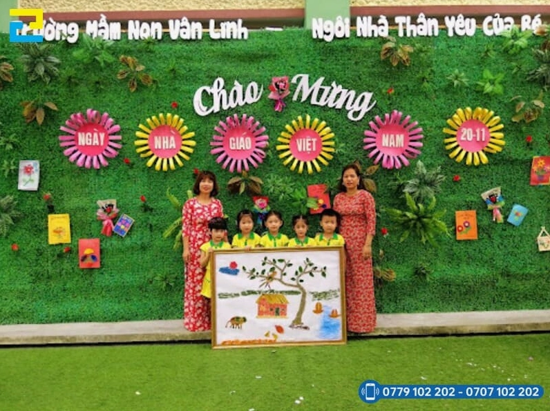 Trang trí 20/11 cho lớp mầm non sáng tạo