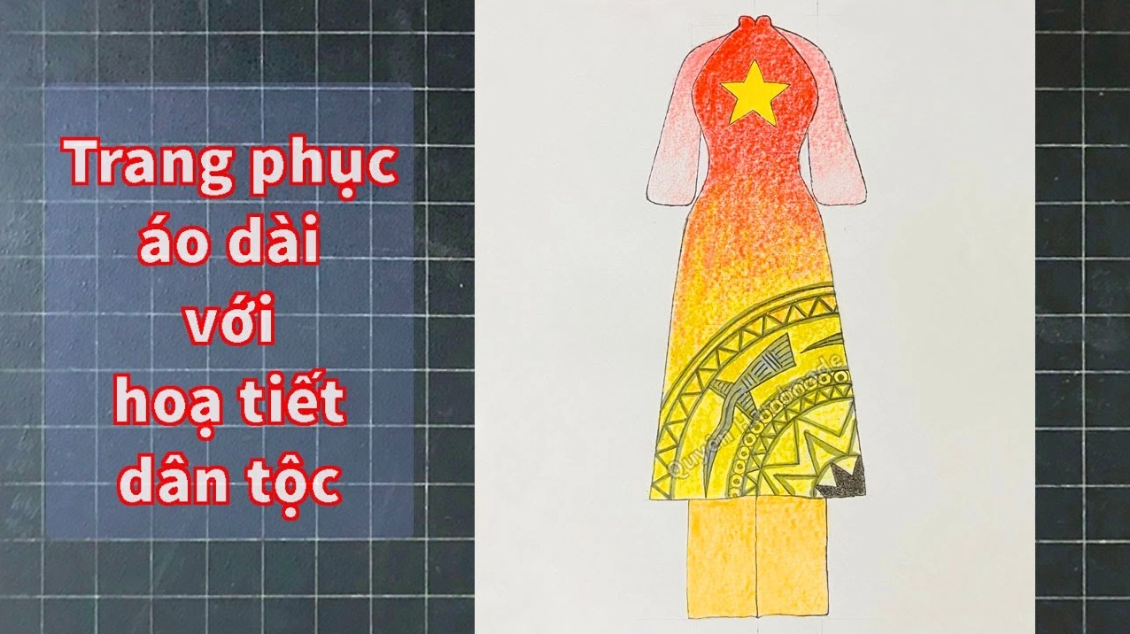 Trang trí áo dài cô dâu