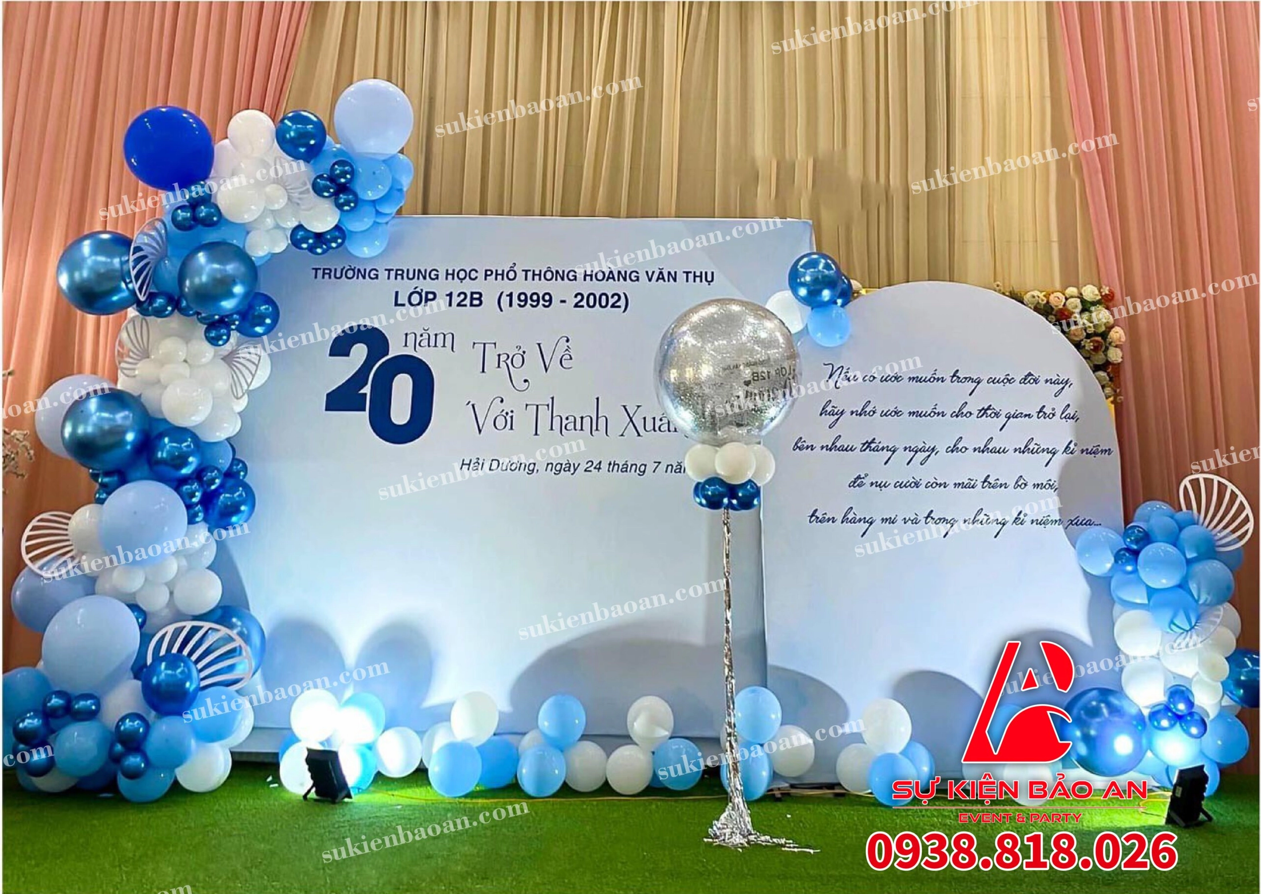 Trang trí backdrop ngày 20/11