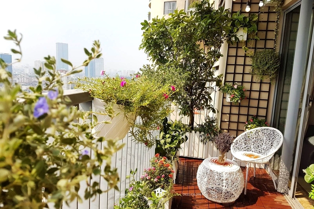 Trang trí ban công đẹp đơn giản