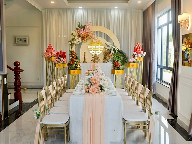 Trang trí bàn thờ gia tiên đẹp
