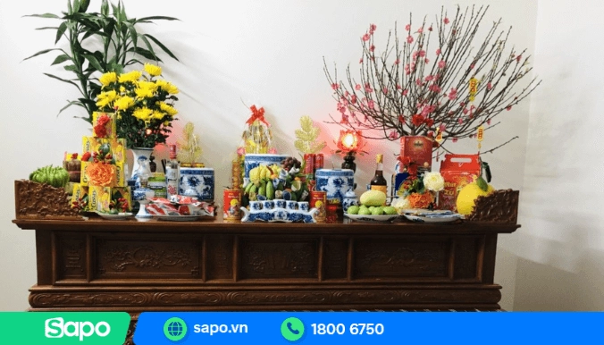 Trang trí bàn thờ ngày Tết truyền thống