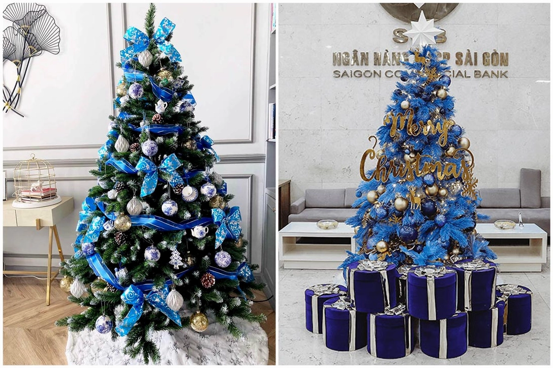 Trang trí cây thông Noel cầu kỳ
