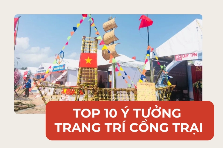 Trang trí cổng trại theo chủ đề