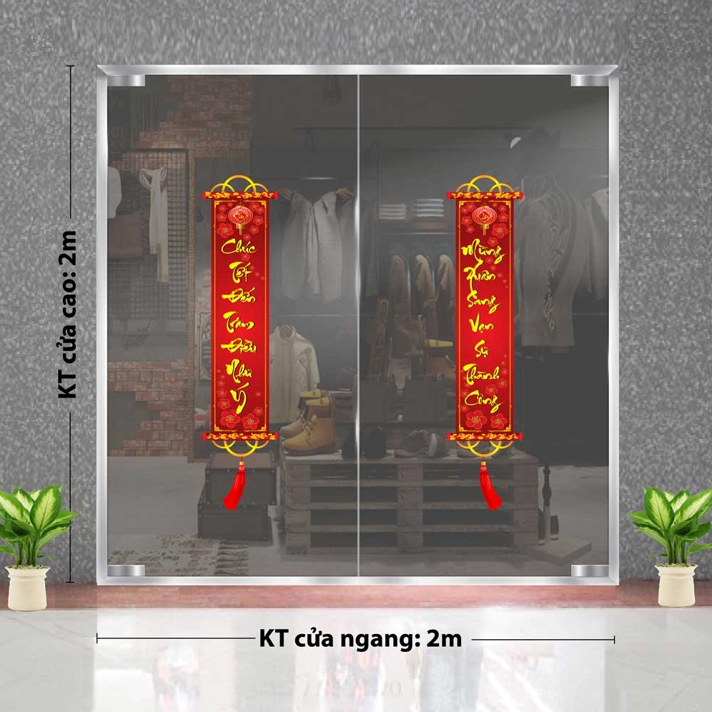 Trang trí cửa sổ ngày Tết