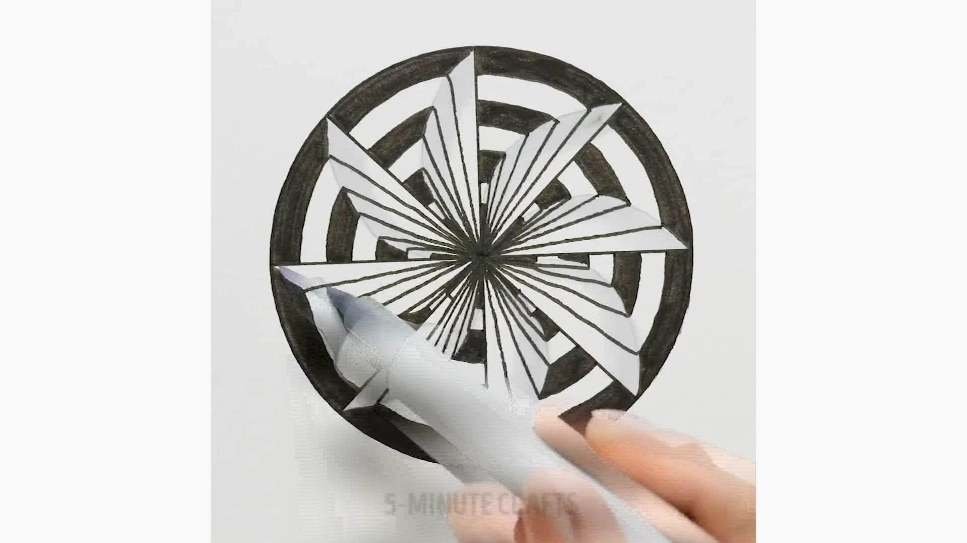 Trang trí hình tròn hiệu ứng 3D