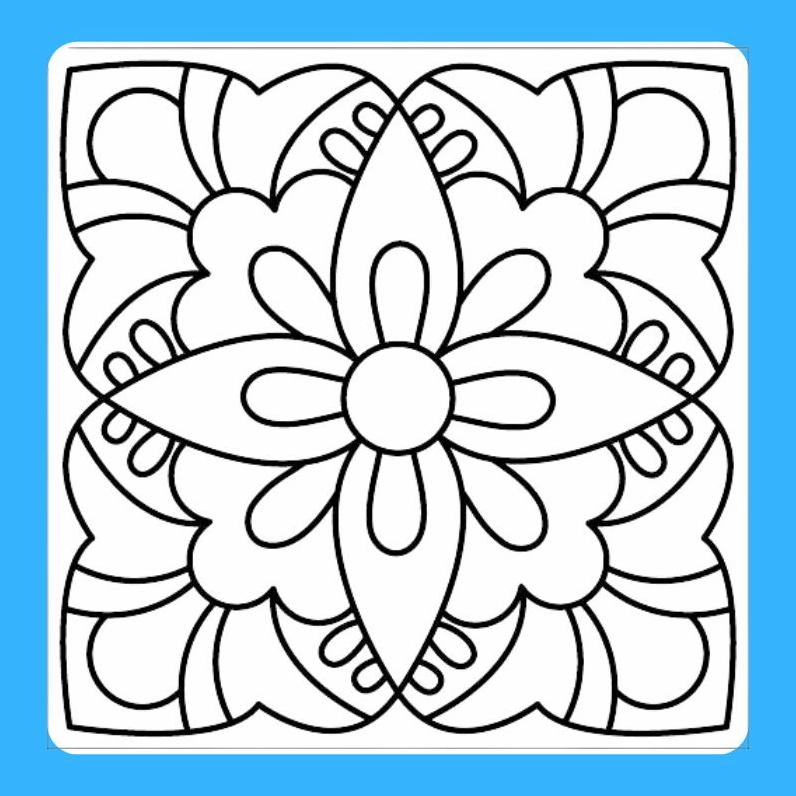 Trang trí hình vuông cho trẻ em