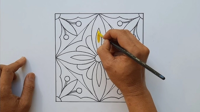 Trang trí hình vuông độc đáo