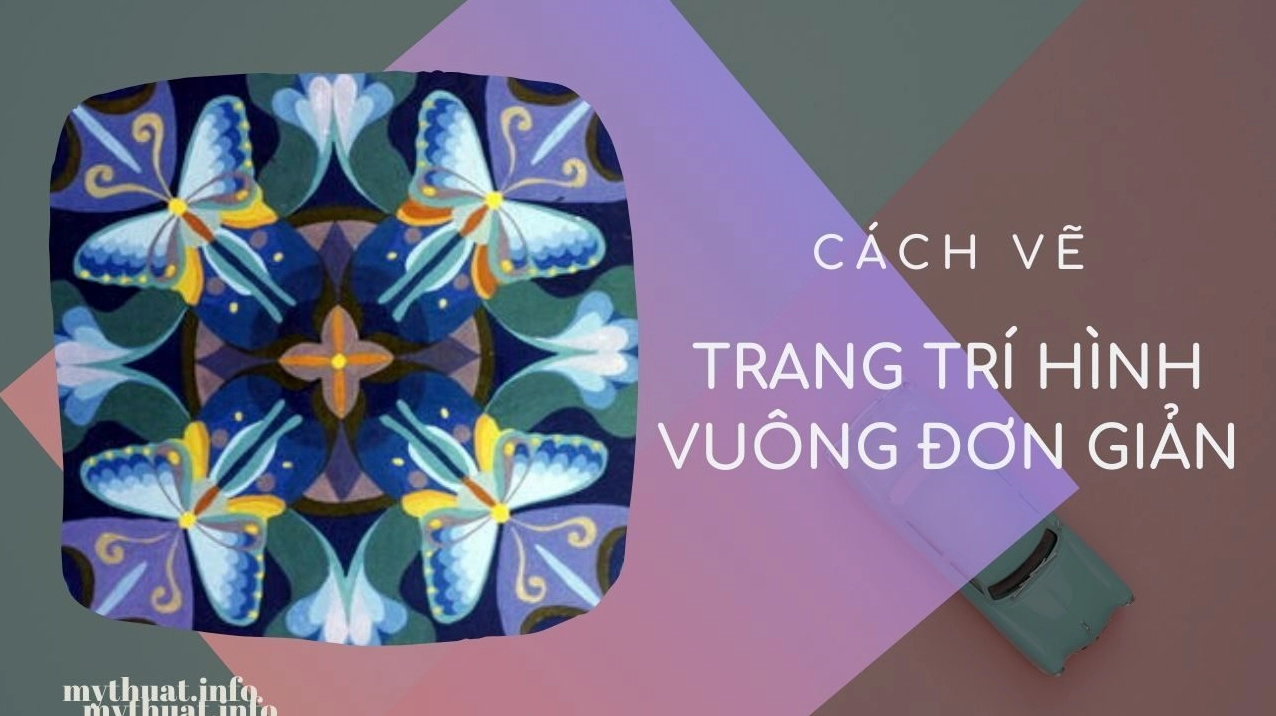 Trang trí hình vuông phong cách Boho