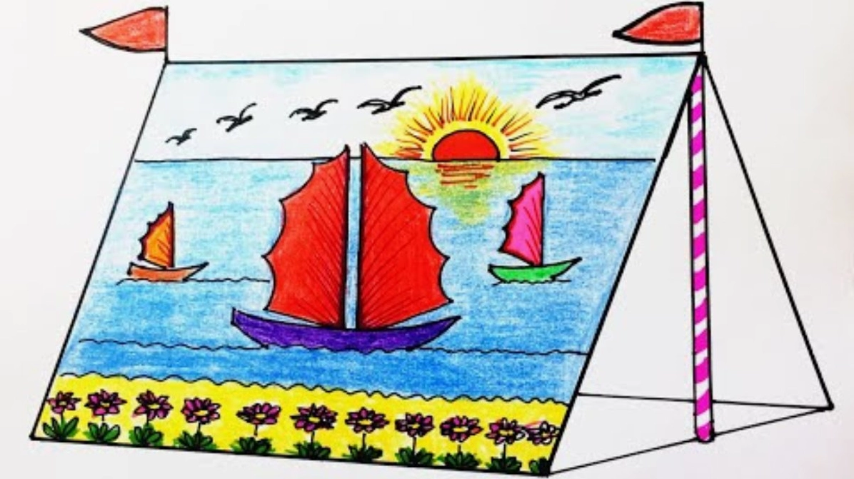 Trang trí lều trại đẹp mắt