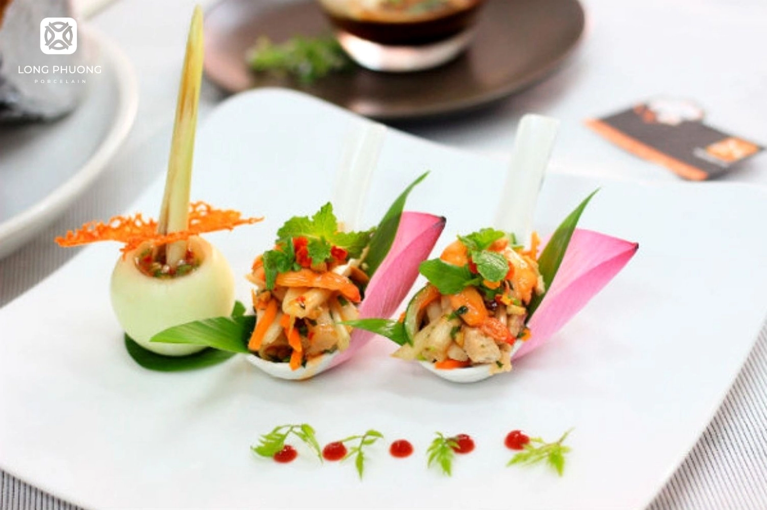 Trang trí món ăn theo lớp