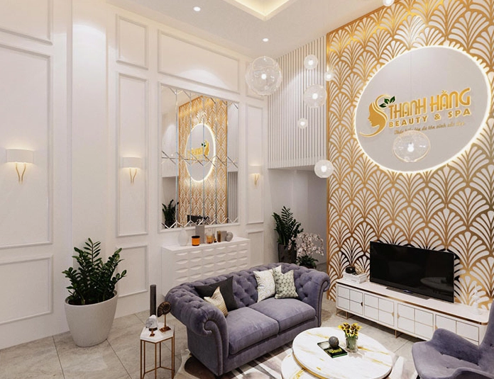 Trang trí phòng chờ spa