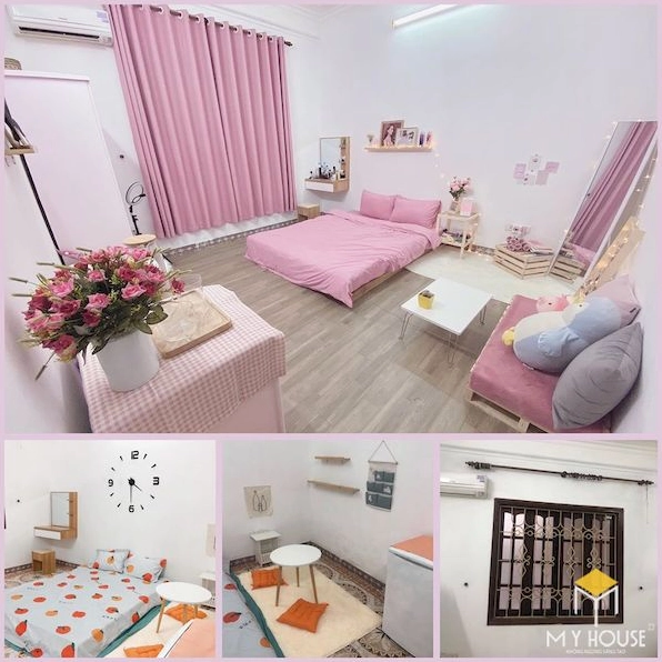 Trang trí phòng trọ 14m2