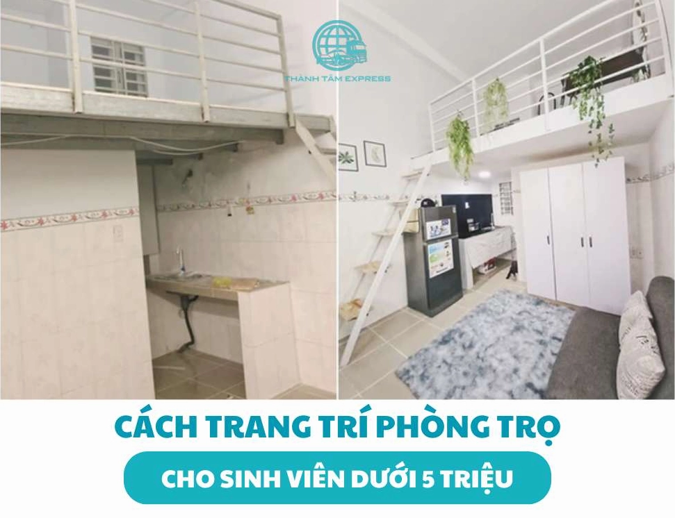 Trang trí phòng trọ ngăn nắp
