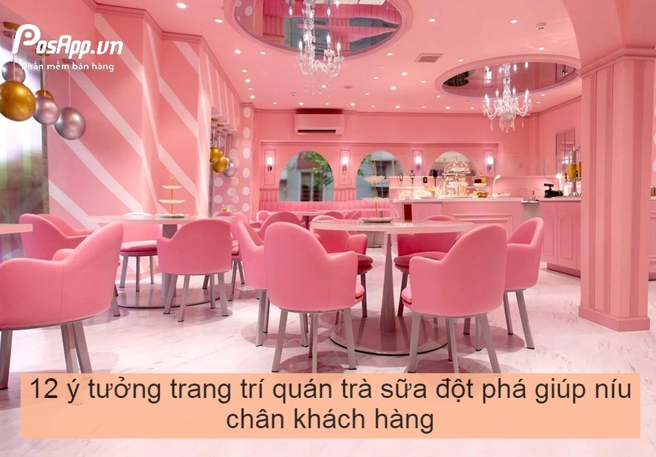 Trang trí quán trà sữa