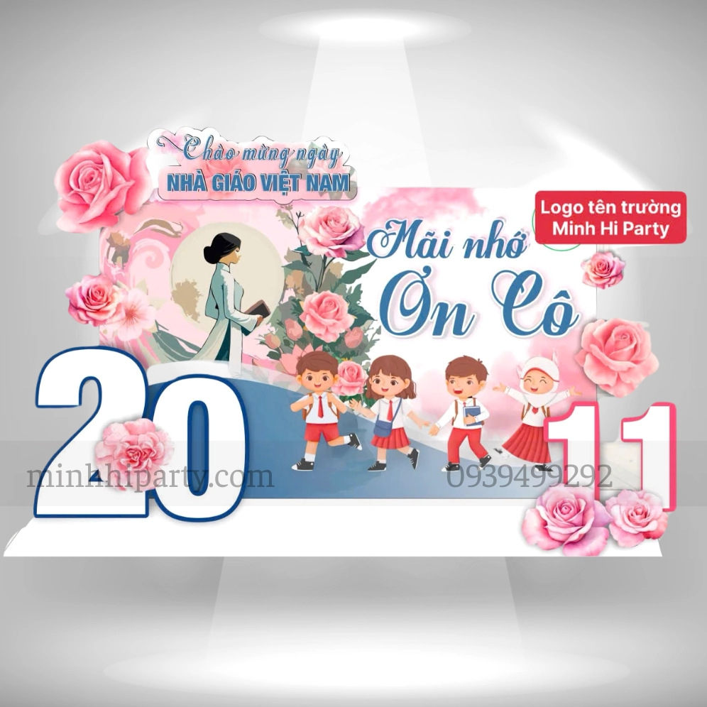 Trang trí sân khấu ngày 20/11