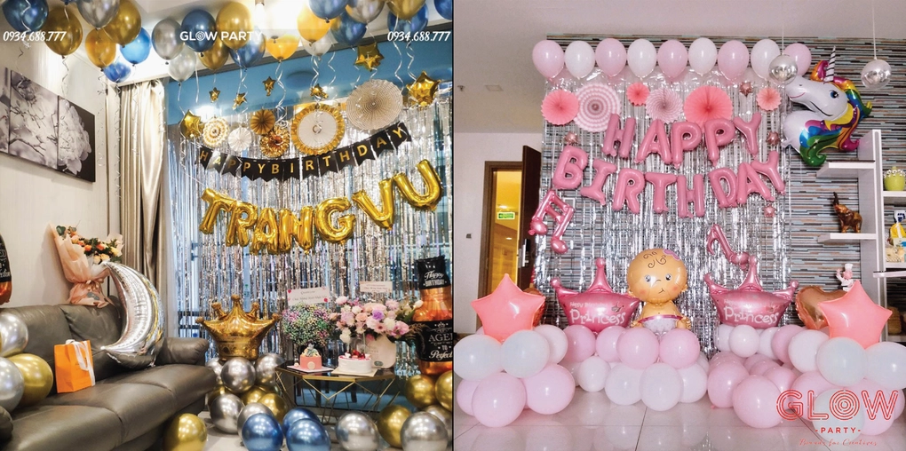 Trang trí sinh nhật tại nhà